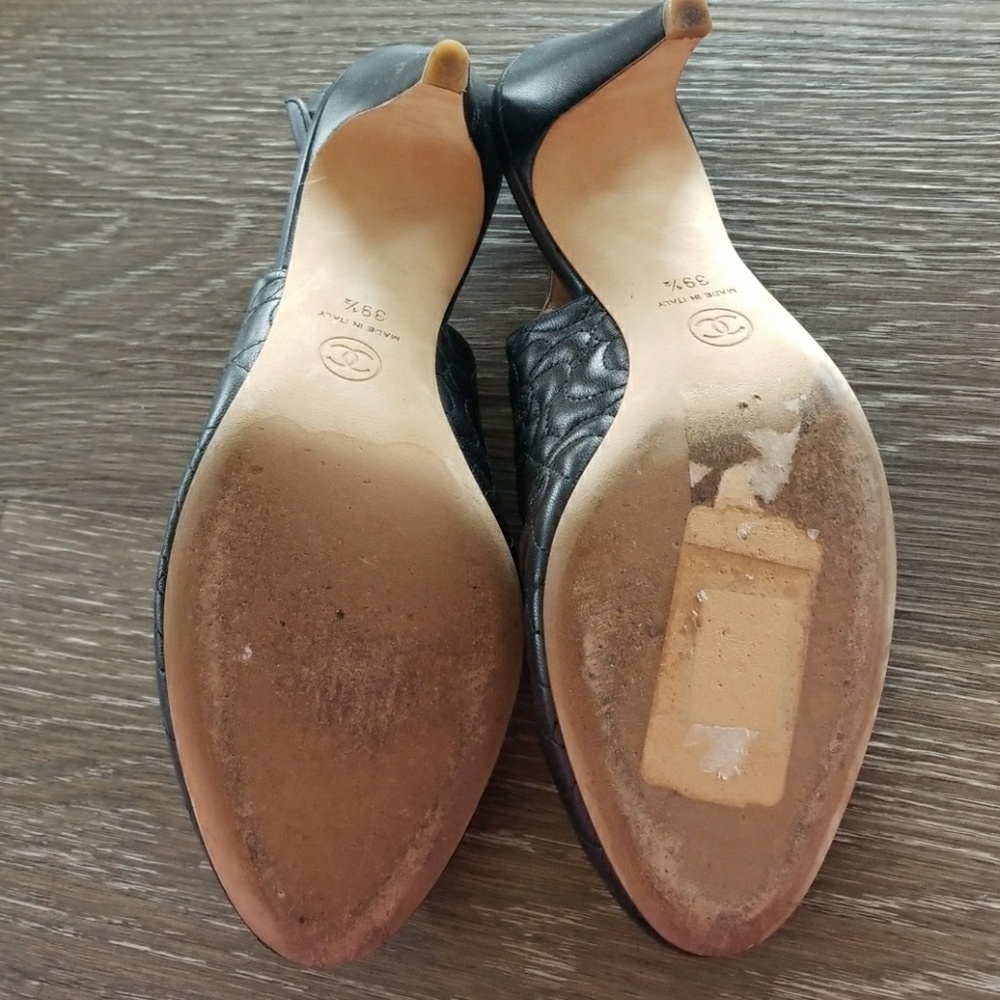 Chanel heels...worn once...run small - Picture 3 of 3
